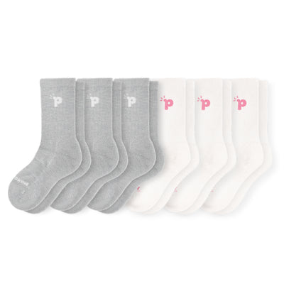 Laden Sie das Bild in den Galerie-Viewer, 6er Pack - pakopako Crew Socken Frauen - pakopako