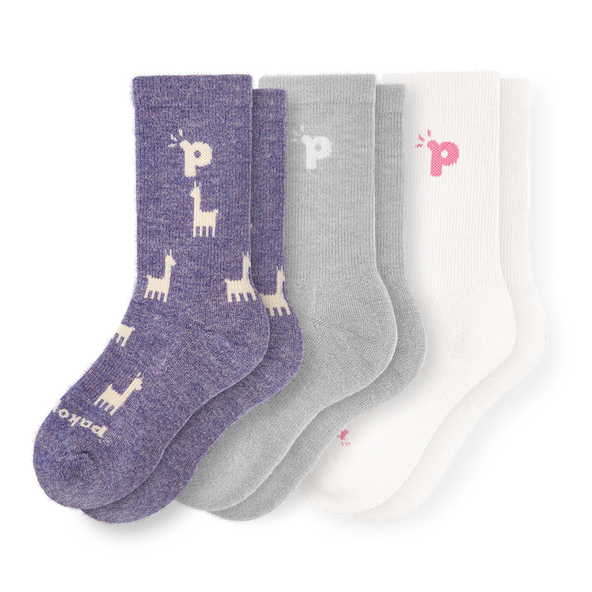 Laden Sie das Bild in den Galerie-Viewer, 3er Pack - pakopako Crew Socken Frauen - pakopako