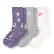 Laden Sie das Bild in den Galerie-Viewer, 3er Pack - pakopako Crew Socken Frauen - pakopako