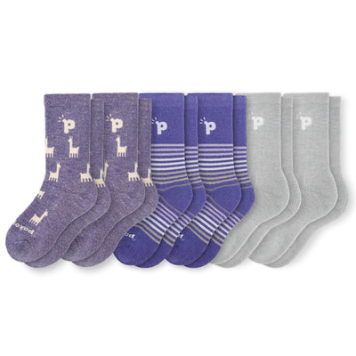 Laden Sie das Bild in den Galerie-Viewer, 6er Pack - pakopako Crew Socken Frauen - pakopako