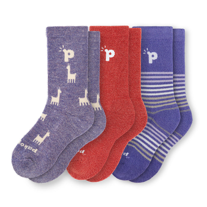 3er Pack - pakopako Crew Socken Frauen