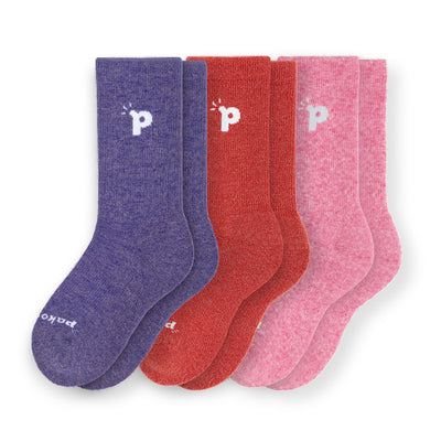 Laden Sie das Bild in den Galerie-Viewer, 3er Pack - pakopako Crew Socken Frauen - pakopako
