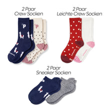 Laden Sie das Bild in den Galerie-Viewer, 6er Starter Set - pakopako Alpakasocken Frauen pakopako