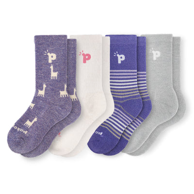 Laden Sie das Bild in den Galerie-Viewer, 4er Pack - pakopako Crew Socken Frauen - pakopako