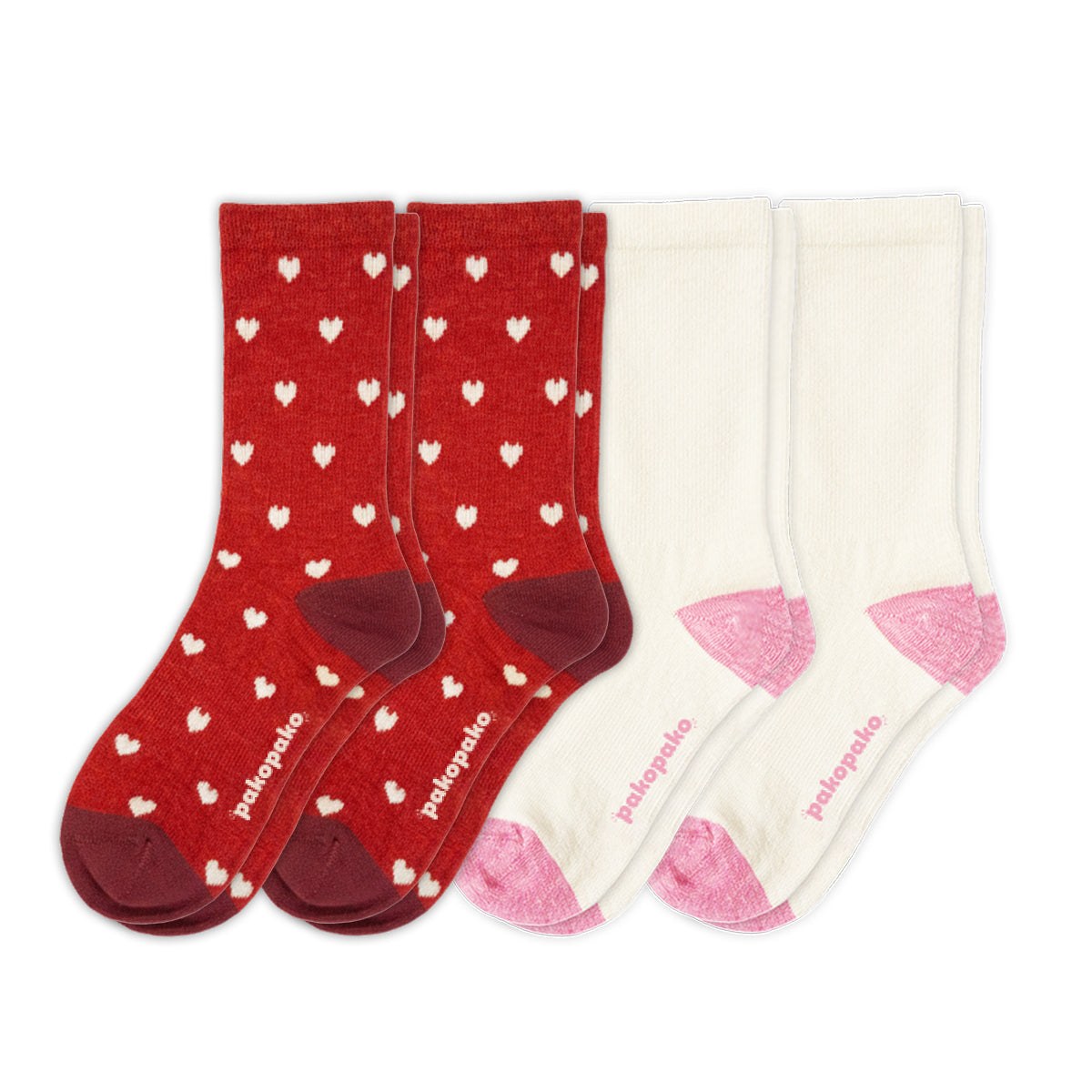 Laden Sie das Bild in den Galerie-Viewer, 4er Pack - pakopako Leichte Alpaka Crew Socken Frauen