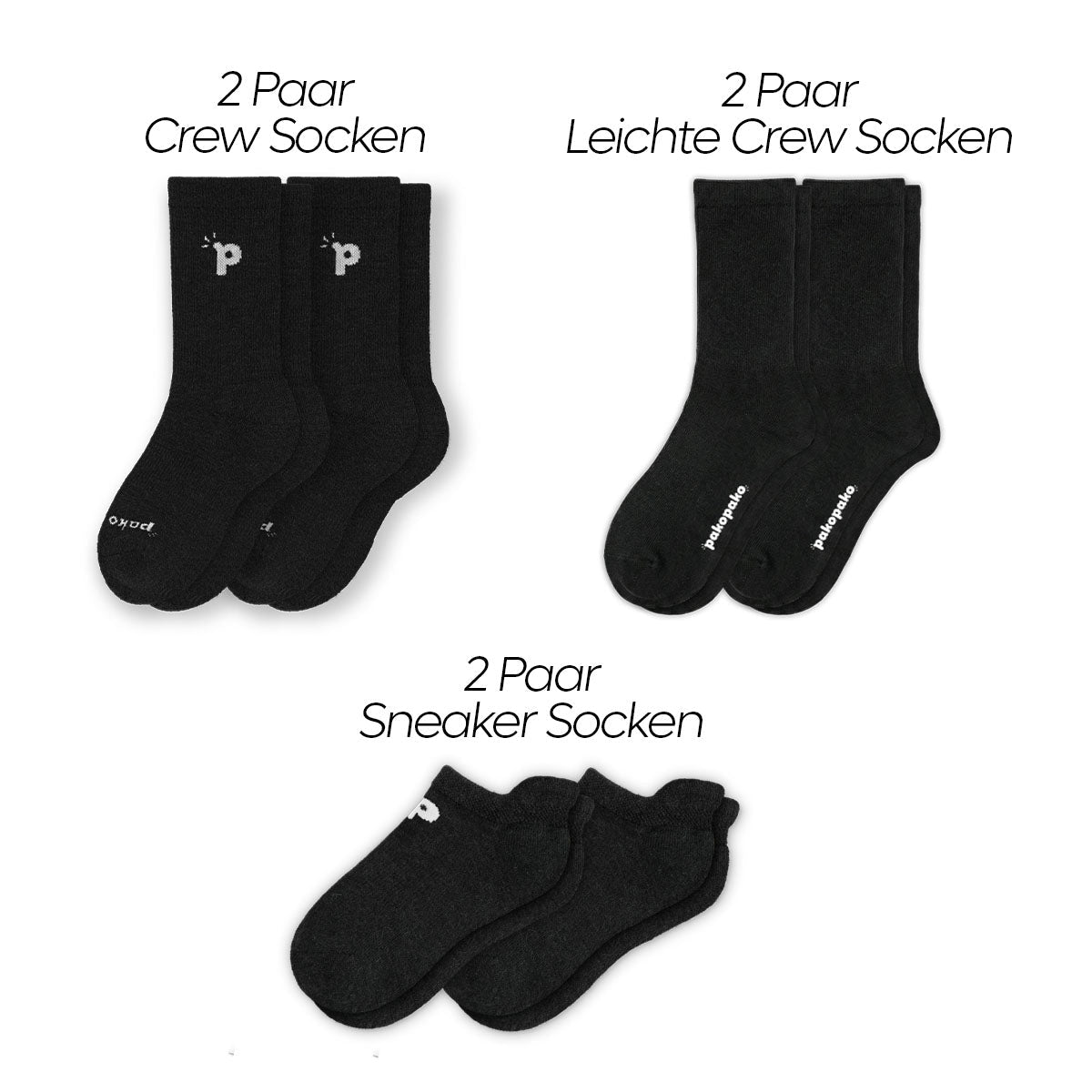 Laden Sie das Bild in den Galerie-Viewer, 6er Starter Set - pakopako Alpakasocken Frauen pakopako