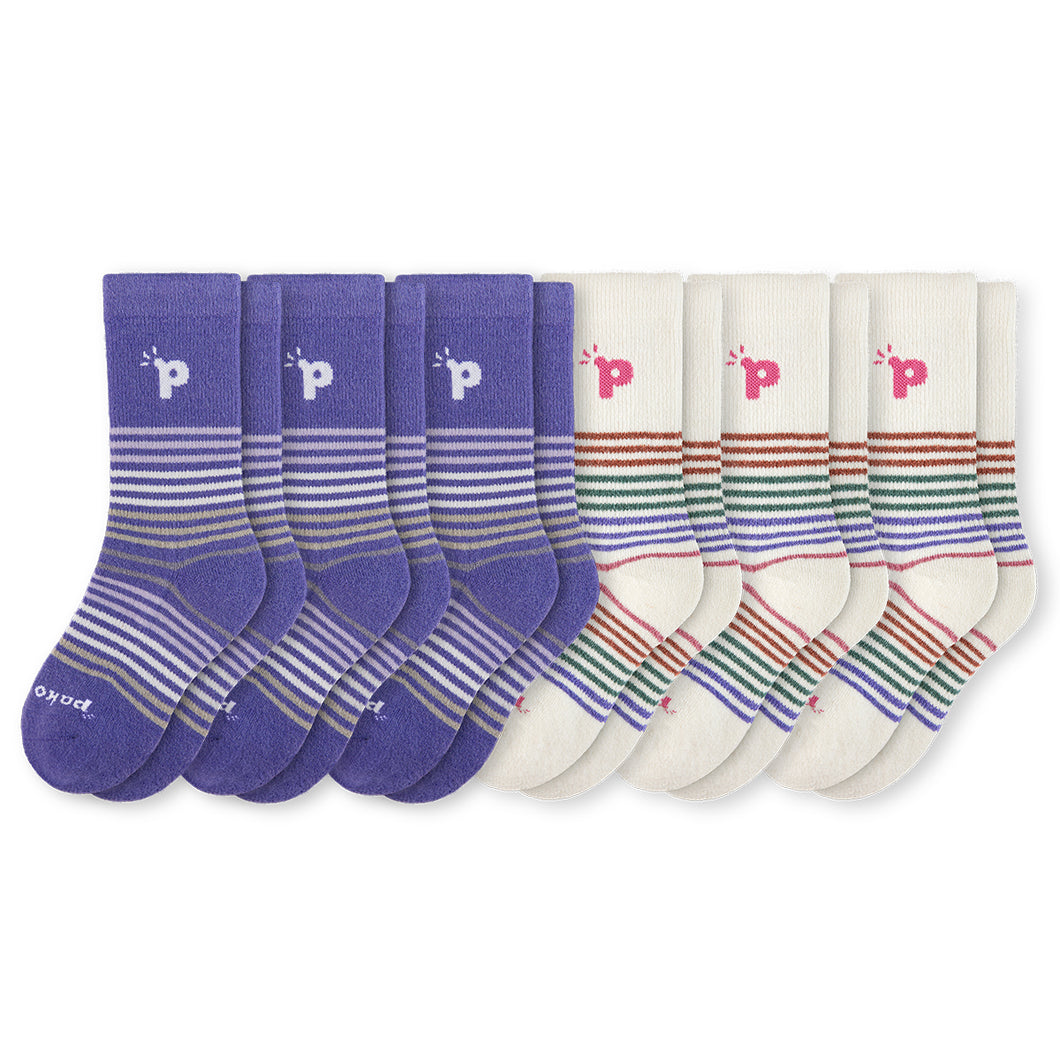 6er Pack - pakopako Crew Socken Frauen