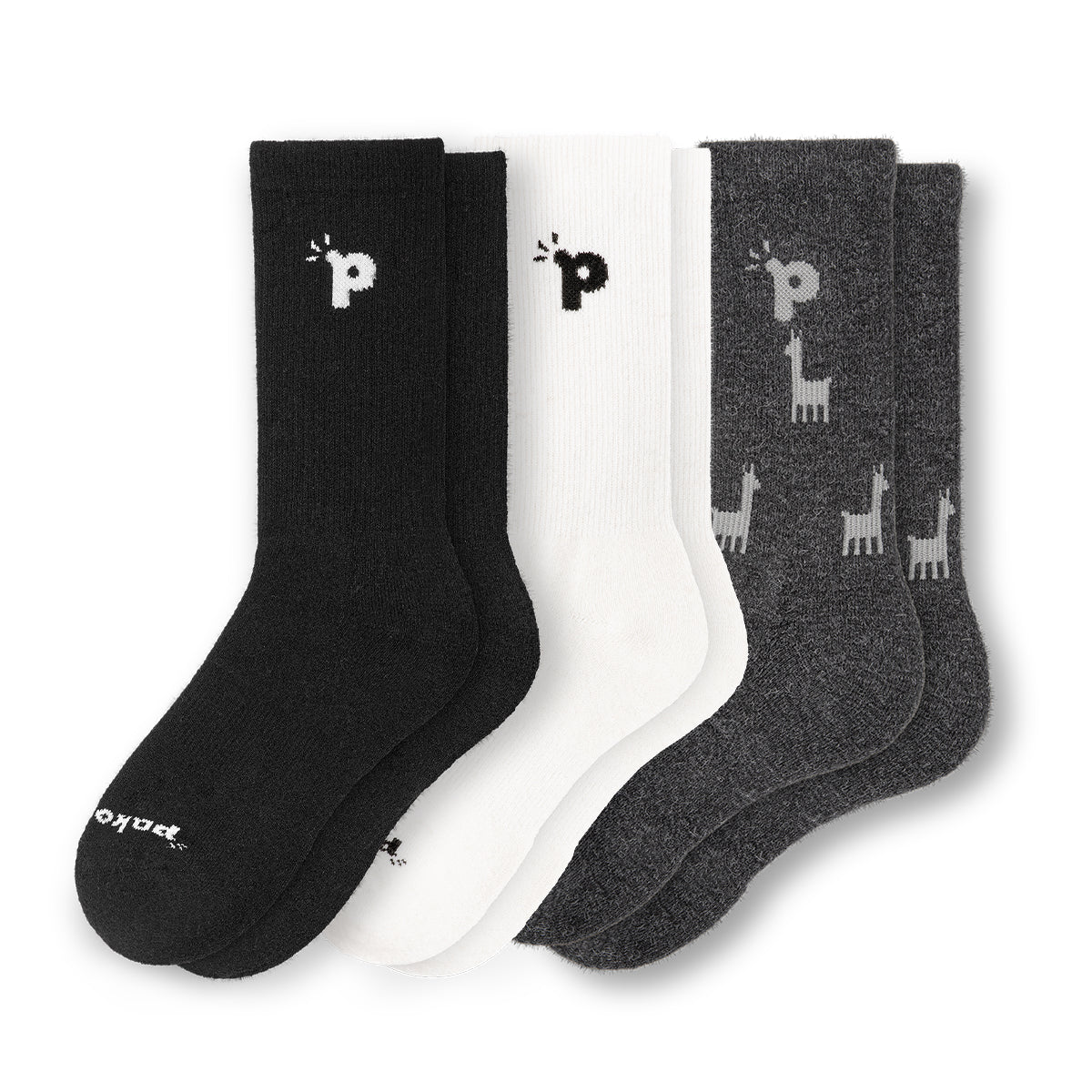 Laden Sie das Bild in den Galerie-Viewer, 3er Pack - pakopako Crew Socken Männer