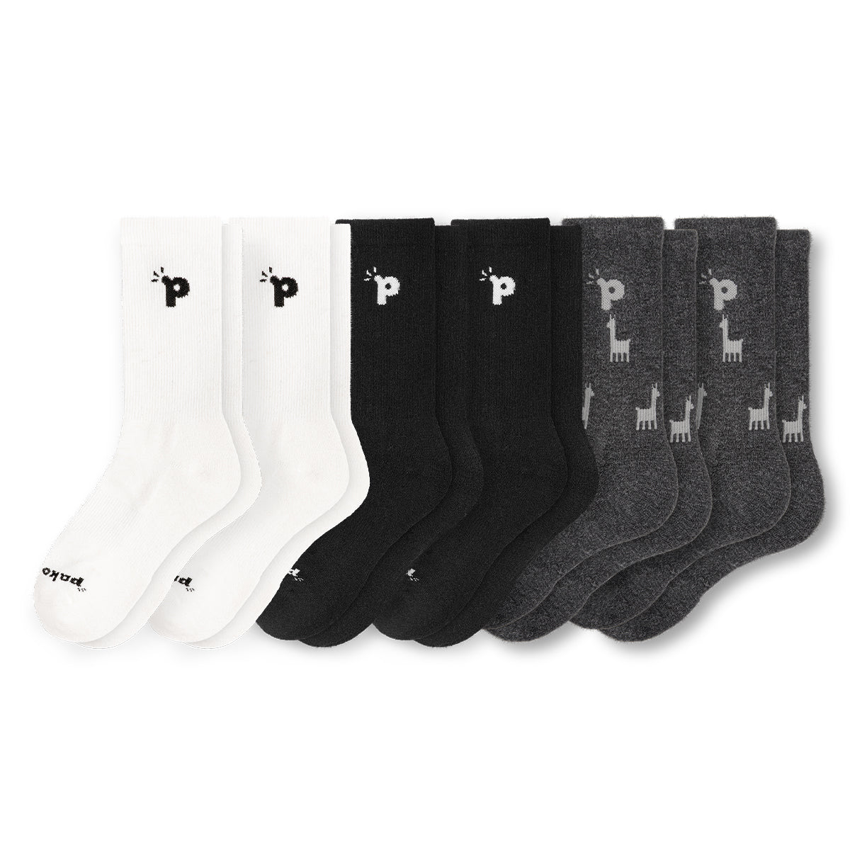 Laden Sie das Bild in den Galerie-Viewer, 6er Pack - pakopako Crew Socken Männer