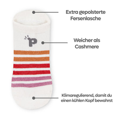 Laden Sie das Bild in den Galerie-Viewer, 4er Pack - pakopako Sneaker Socken Frauen - pakopako