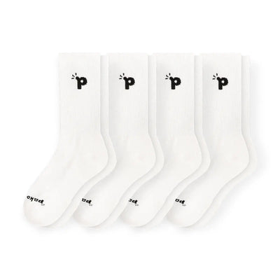 Laden Sie das Bild in den Galerie-Viewer, 4er Pack - pakopako Crew Socken Männer - pakopako
