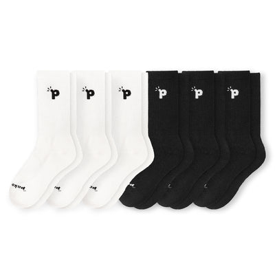 Laden Sie das Bild in den Galerie-Viewer, 6er Pack - pakopako Crew Socken Männer - pakopako