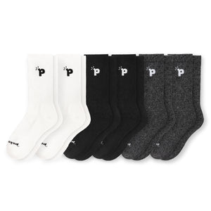 6er Pack - pakopako Crew Socken Männer