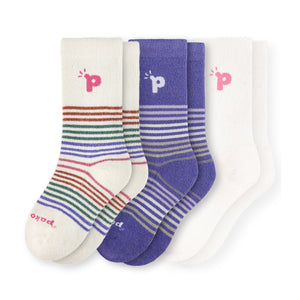 3er Pack - pakopako Crew Socken Frauen