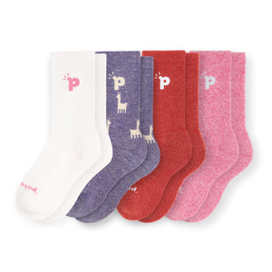 4er Pack - pakopako Crew Socken Frauen