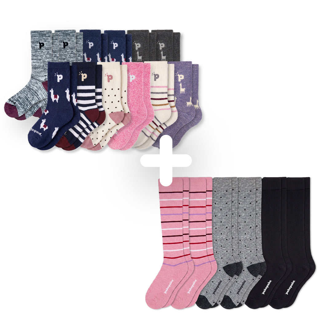 Laden Sie das Bild in den Galerie-Viewer, pakopako Alpakasocken Winter-Set-XXL Easy Bundle